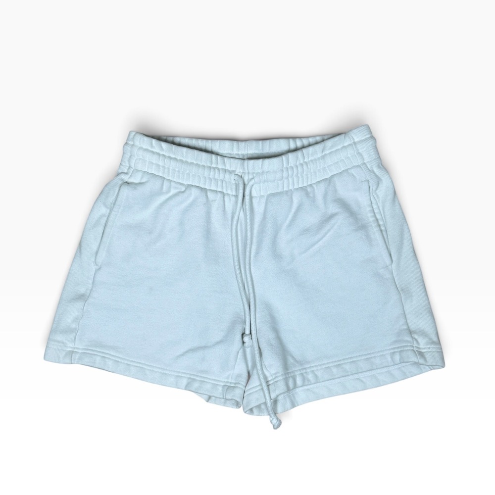 Tna Cozy Fleece Shorts XS White High Rise Athletic Loungewear Soft Stretch